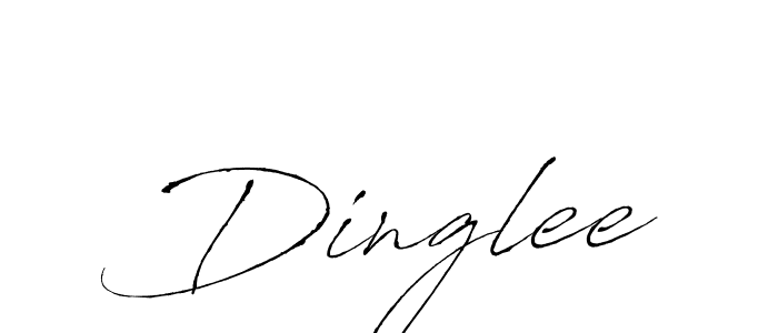 Design your own signature with our free online signature maker. With this signature software, you can create a handwritten (Antro_Vectra) signature for name Dinglee. Dinglee signature style 6 images and pictures png