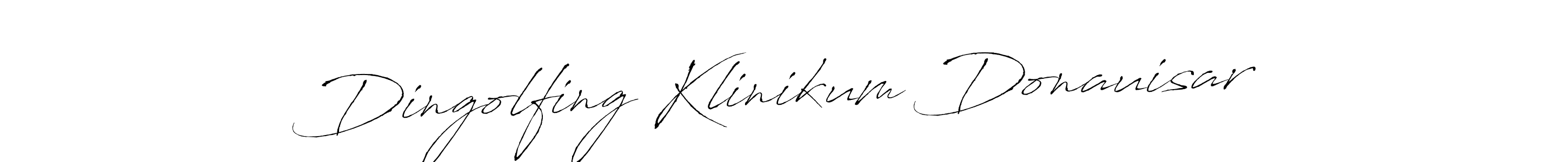 Make a beautiful signature design for name Dingolfing Klinikum Donauisar. With this signature (Antro_Vectra) style, you can create a handwritten signature for free. Dingolfing Klinikum Donauisar signature style 6 images and pictures png