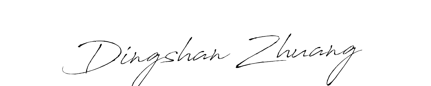 Also we have Dingshan Zhuang name is the best signature style. Create professional handwritten signature collection using Antro_Vectra autograph style. Dingshan Zhuang signature style 6 images and pictures png