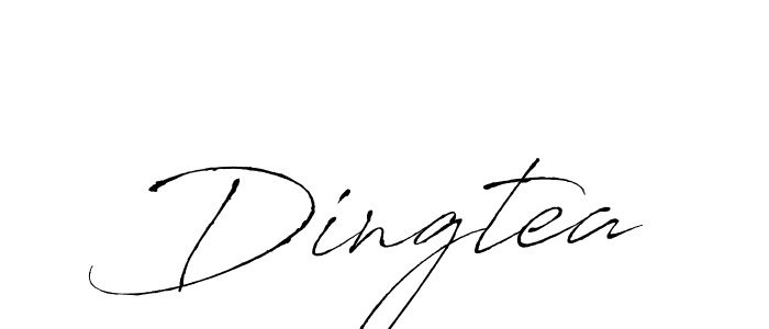 The best way (Antro_Vectra) to make a short signature is to pick only two or three words in your name. The name Dingtea include a total of six letters. For converting this name. Dingtea signature style 6 images and pictures png