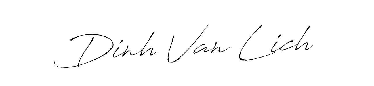 This is the best signature style for the Dinh Van Lich name. Also you like these signature font (Antro_Vectra). Mix name signature. Dinh Van Lich signature style 6 images and pictures png