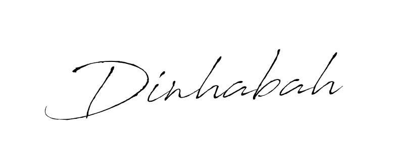 Make a beautiful signature design for name Dinhabah. With this signature (Antro_Vectra) style, you can create a handwritten signature for free. Dinhabah signature style 6 images and pictures png