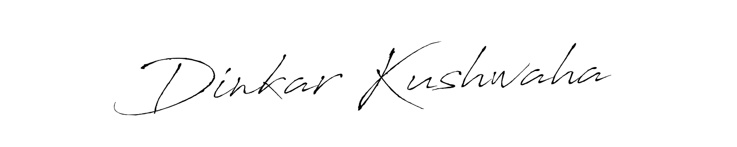 Create a beautiful signature design for name Dinkar Kushwaha. With this signature (Antro_Vectra) fonts, you can make a handwritten signature for free. Dinkar Kushwaha signature style 6 images and pictures png