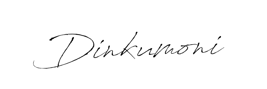 Make a beautiful signature design for name Dinkumoni. With this signature (Antro_Vectra) style, you can create a handwritten signature for free. Dinkumoni signature style 6 images and pictures png