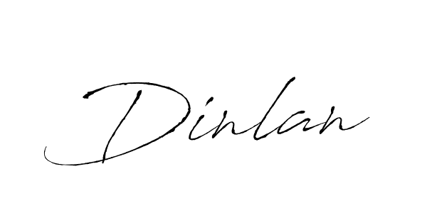 Create a beautiful signature design for name Dinlan. With this signature (Antro_Vectra) fonts, you can make a handwritten signature for free. Dinlan signature style 6 images and pictures png