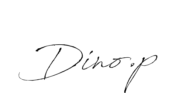 Design your own signature with our free online signature maker. With this signature software, you can create a handwritten (Antro_Vectra) signature for name Dino.p. Dino.p signature style 6 images and pictures png