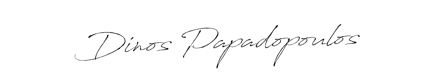 You should practise on your own different ways (Antro_Vectra) to write your name (Dinos Papadopoulos) in signature. don't let someone else do it for you. Dinos Papadopoulos signature style 6 images and pictures png