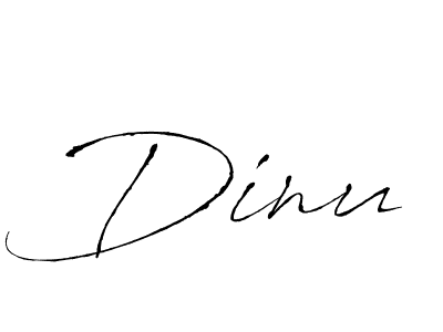 Dinu stylish signature style. Best Handwritten Sign (Antro_Vectra) for my name. Handwritten Signature Collection Ideas for my name Dinu. Dinu signature style 6 images and pictures png