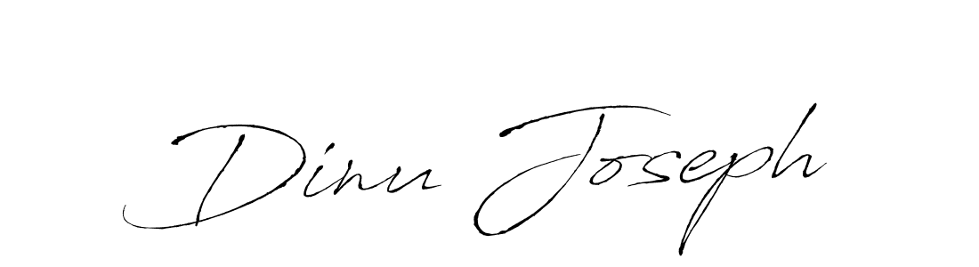 Make a beautiful signature design for name Dinu Joseph. With this signature (Antro_Vectra) style, you can create a handwritten signature for free. Dinu Joseph signature style 6 images and pictures png