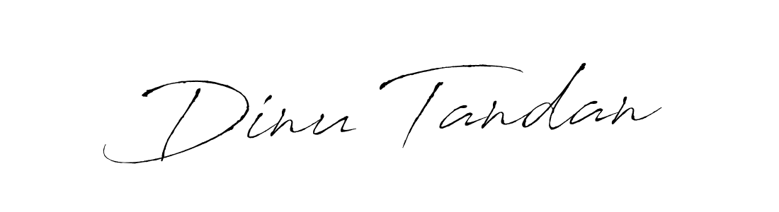 Make a beautiful signature design for name Dinu Tandan. With this signature (Antro_Vectra) style, you can create a handwritten signature for free. Dinu Tandan signature style 6 images and pictures png
