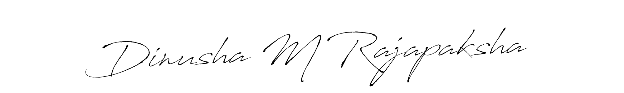 It looks lik you need a new signature style for name Dinusha M Rajapaksha. Design unique handwritten (Antro_Vectra) signature with our free signature maker in just a few clicks. Dinusha M Rajapaksha signature style 6 images and pictures png