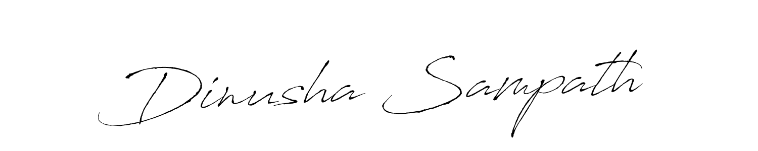 Antro_Vectra is a professional signature style that is perfect for those who want to add a touch of class to their signature. It is also a great choice for those who want to make their signature more unique. Get Dinusha Sampath name to fancy signature for free. Dinusha Sampath signature style 6 images and pictures png