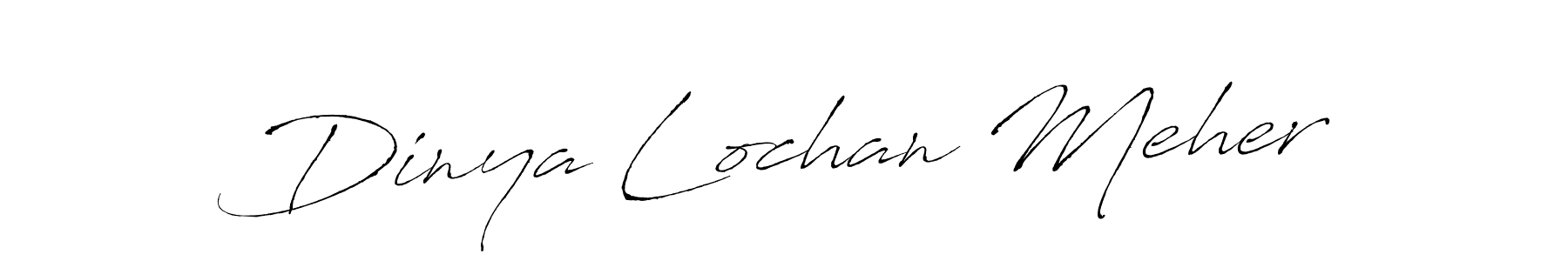 How to make Dinya Lochan Meher name signature. Use Antro_Vectra style for creating short signs online. This is the latest handwritten sign. Dinya Lochan Meher signature style 6 images and pictures png