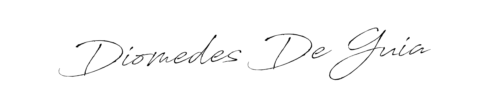 Make a beautiful signature design for name Diomedes De Guia. With this signature (Antro_Vectra) style, you can create a handwritten signature for free. Diomedes De Guia signature style 6 images and pictures png