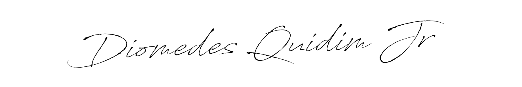 Use a signature maker to create a handwritten signature online. With this signature software, you can design (Antro_Vectra) your own signature for name Diomedes Quidim Jr. Diomedes Quidim Jr signature style 6 images and pictures png