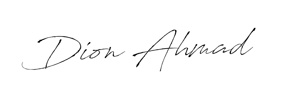 Also we have Dion Ahmad name is the best signature style. Create professional handwritten signature collection using Antro_Vectra autograph style. Dion Ahmad signature style 6 images and pictures png