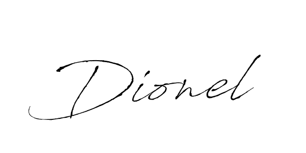 How to make Dionel signature? Antro_Vectra is a professional autograph style. Create handwritten signature for Dionel name. Dionel signature style 6 images and pictures png