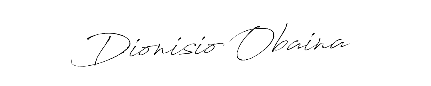 Create a beautiful signature design for name Dionisio Obaina. With this signature (Antro_Vectra) fonts, you can make a handwritten signature for free. Dionisio Obaina signature style 6 images and pictures png