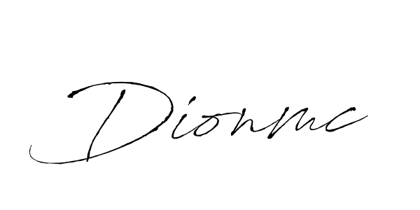 Design your own signature with our free online signature maker. With this signature software, you can create a handwritten (Antro_Vectra) signature for name Dionmc. Dionmc signature style 6 images and pictures png