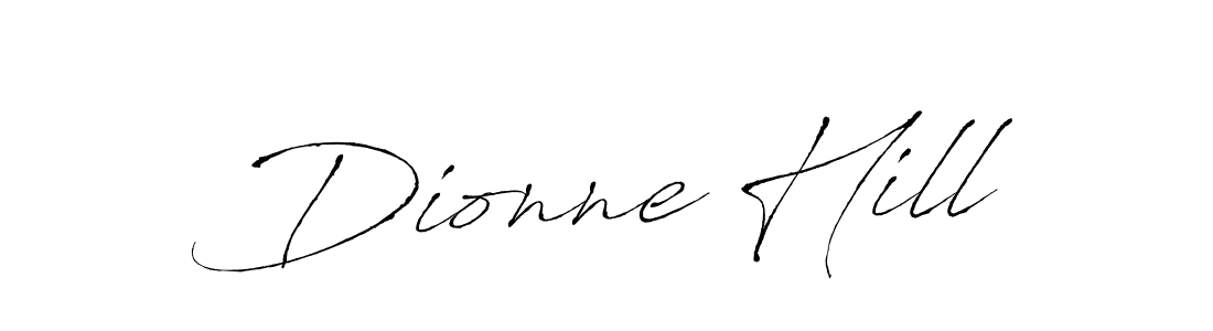 You should practise on your own different ways (Antro_Vectra) to write your name (Dionne Hill) in signature. don't let someone else do it for you. Dionne Hill signature style 6 images and pictures png