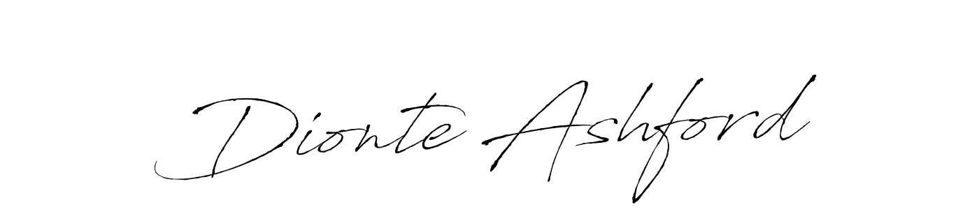 Create a beautiful signature design for name Dionte Ashford. With this signature (Antro_Vectra) fonts, you can make a handwritten signature for free. Dionte Ashford signature style 6 images and pictures png