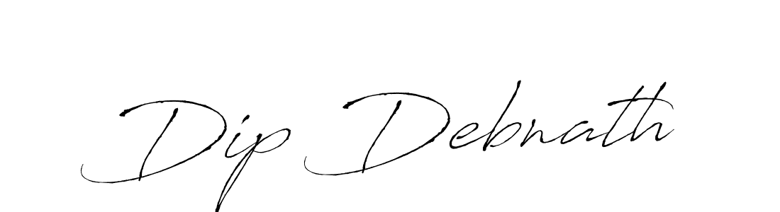 Dip Debnath stylish signature style. Best Handwritten Sign (Antro_Vectra) for my name. Handwritten Signature Collection Ideas for my name Dip Debnath. Dip Debnath signature style 6 images and pictures png