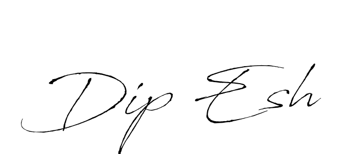 Dip Esh stylish signature style. Best Handwritten Sign (Antro_Vectra) for my name. Handwritten Signature Collection Ideas for my name Dip Esh. Dip Esh signature style 6 images and pictures png