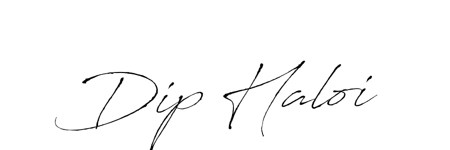 Design your own signature with our free online signature maker. With this signature software, you can create a handwritten (Antro_Vectra) signature for name Dip Haloi. Dip Haloi signature style 6 images and pictures png