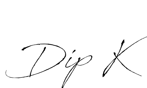 How to Draw Dip K signature style? Antro_Vectra is a latest design signature styles for name Dip K. Dip K signature style 6 images and pictures png