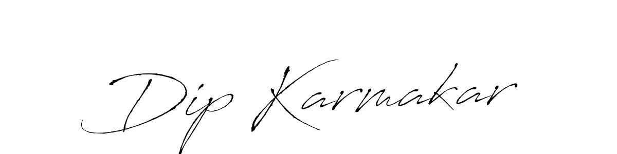 Make a beautiful signature design for name Dip Karmakar. With this signature (Antro_Vectra) style, you can create a handwritten signature for free. Dip Karmakar signature style 6 images and pictures png