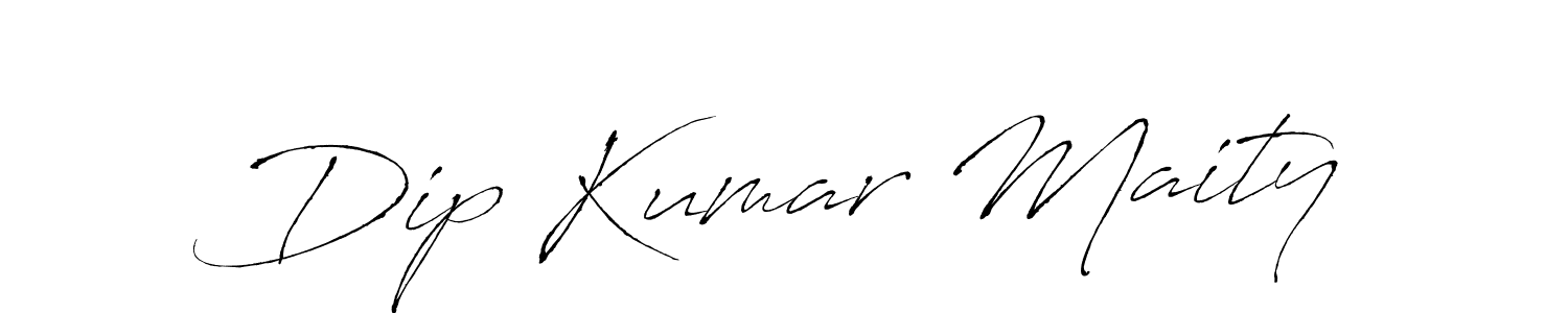 How to make Dip Kumar Maity name signature. Use Antro_Vectra style for creating short signs online. This is the latest handwritten sign. Dip Kumar Maity signature style 6 images and pictures png