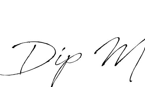 You should practise on your own different ways (Antro_Vectra) to write your name (Dip M) in signature. don't let someone else do it for you. Dip M signature style 6 images and pictures png