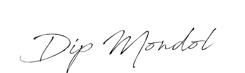 Make a beautiful signature design for name Dip Mondol. With this signature (Antro_Vectra) style, you can create a handwritten signature for free. Dip Mondol signature style 6 images and pictures png
