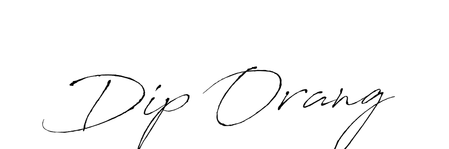 How to make Dip Orang name signature. Use Antro_Vectra style for creating short signs online. This is the latest handwritten sign. Dip Orang signature style 6 images and pictures png