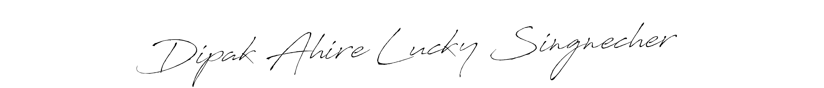 Once you've used our free online signature maker to create your best signature Antro_Vectra style, it's time to enjoy all of the benefits that Dipak Ahire Lucky Singnecher name signing documents. Dipak Ahire Lucky Singnecher signature style 6 images and pictures png