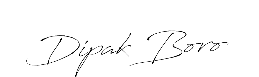 Make a beautiful signature design for name Dipak Boro. With this signature (Antro_Vectra) style, you can create a handwritten signature for free. Dipak Boro signature style 6 images and pictures png