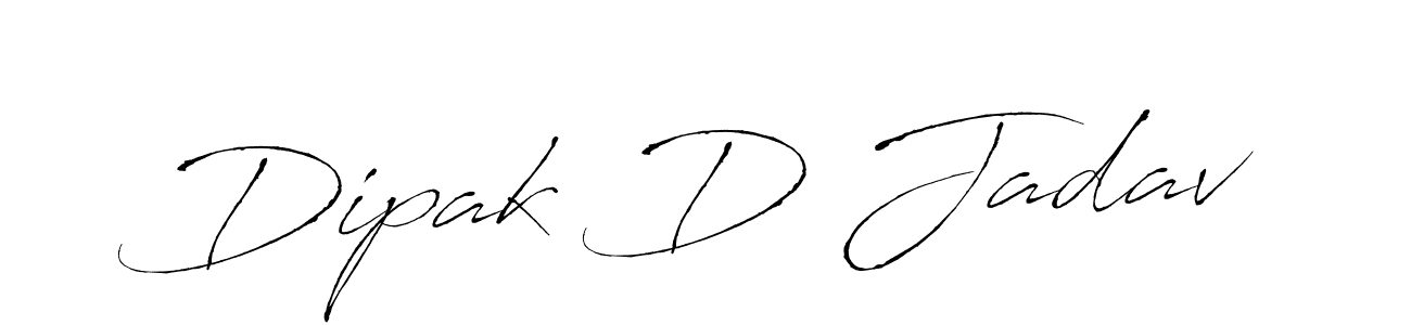 Use a signature maker to create a handwritten signature online. With this signature software, you can design (Antro_Vectra) your own signature for name Dipak D Jadav. Dipak D Jadav signature style 6 images and pictures png