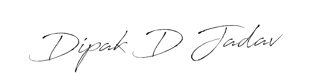 Use a signature maker to create a handwritten signature online. With this signature software, you can design (Antro_Vectra) your own signature for name Dipak D Jadav. Dipak D Jadav signature style 6 images and pictures png