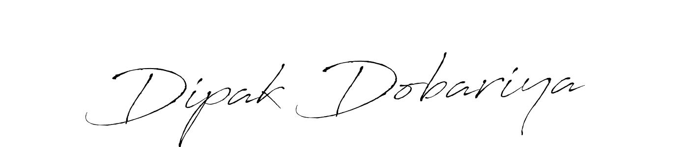 Use a signature maker to create a handwritten signature online. With this signature software, you can design (Antro_Vectra) your own signature for name Dipak Dobariya. Dipak Dobariya signature style 6 images and pictures png