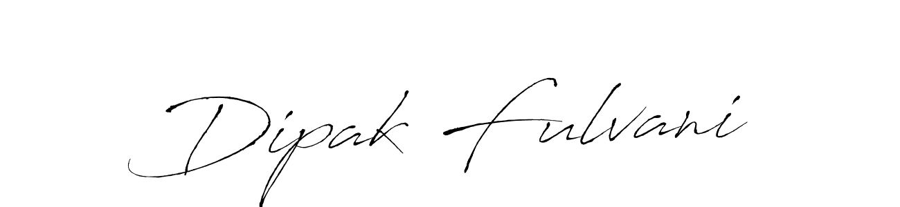 Design your own signature with our free online signature maker. With this signature software, you can create a handwritten (Antro_Vectra) signature for name Dipak Fulvani. Dipak Fulvani signature style 6 images and pictures png