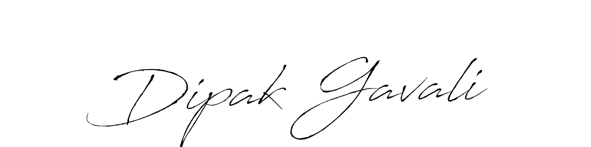 Design your own signature with our free online signature maker. With this signature software, you can create a handwritten (Antro_Vectra) signature for name Dipak Gavali. Dipak Gavali signature style 6 images and pictures png