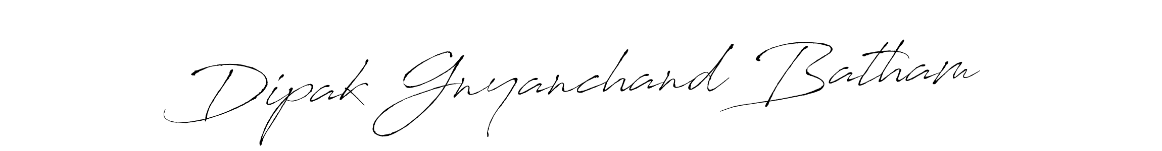 Make a beautiful signature design for name Dipak Gnyanchand Batham. With this signature (Antro_Vectra) style, you can create a handwritten signature for free. Dipak Gnyanchand Batham signature style 6 images and pictures png