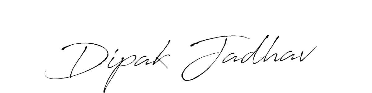 How to make Dipak Jadhav signature? Antro_Vectra is a professional autograph style. Create handwritten signature for Dipak Jadhav name. Dipak Jadhav signature style 6 images and pictures png