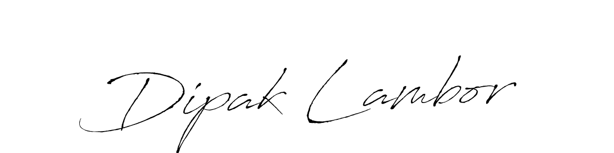 Use a signature maker to create a handwritten signature online. With this signature software, you can design (Antro_Vectra) your own signature for name Dipak Lambor. Dipak Lambor signature style 6 images and pictures png