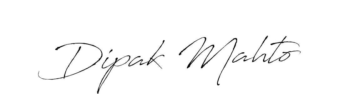 Make a beautiful signature design for name Dipak Mahto. With this signature (Antro_Vectra) style, you can create a handwritten signature for free. Dipak Mahto signature style 6 images and pictures png
