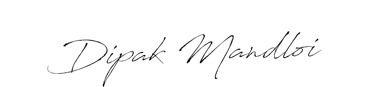 How to make Dipak Mandloi signature? Antro_Vectra is a professional autograph style. Create handwritten signature for Dipak Mandloi name. Dipak Mandloi signature style 6 images and pictures png