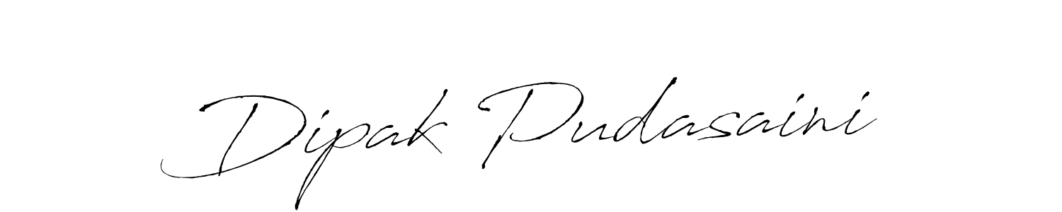 Dipak Pudasaini stylish signature style. Best Handwritten Sign (Antro_Vectra) for my name. Handwritten Signature Collection Ideas for my name Dipak Pudasaini. Dipak Pudasaini signature style 6 images and pictures png