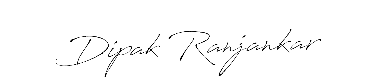 Design your own signature with our free online signature maker. With this signature software, you can create a handwritten (Antro_Vectra) signature for name Dipak Ranjankar. Dipak Ranjankar signature style 6 images and pictures png