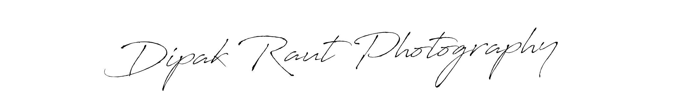 Make a beautiful signature design for name Dipak Raut Photography. With this signature (Antro_Vectra) style, you can create a handwritten signature for free. Dipak Raut Photography signature style 6 images and pictures png