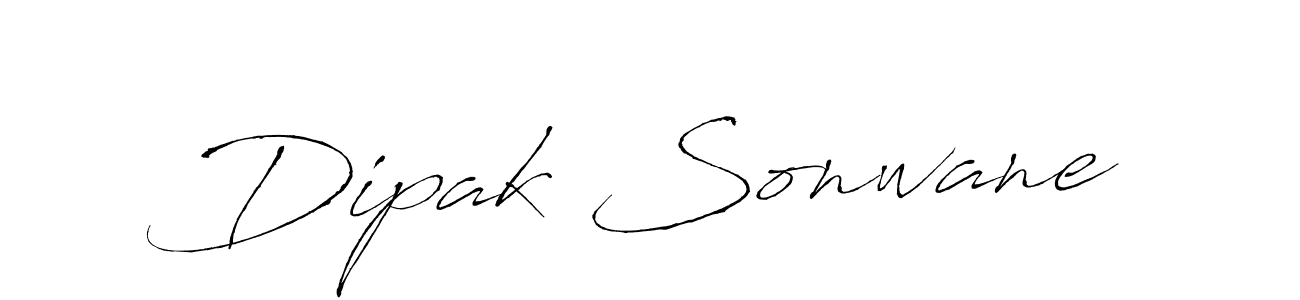 Make a beautiful signature design for name Dipak Sonwane. With this signature (Antro_Vectra) style, you can create a handwritten signature for free. Dipak Sonwane signature style 6 images and pictures png